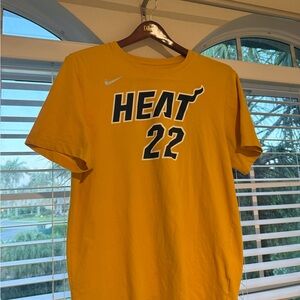 Nike Dri-Fit Miami Heat Jimmy Butler #22 T-Shirt Men's XL Yellow NBA